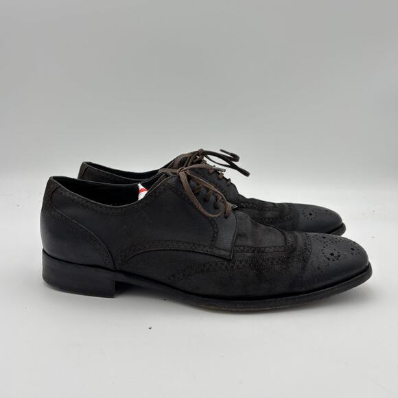 Dolce & Gabbana Leather Brogue Derby Dress Shoes Men\'s 9 main image 4